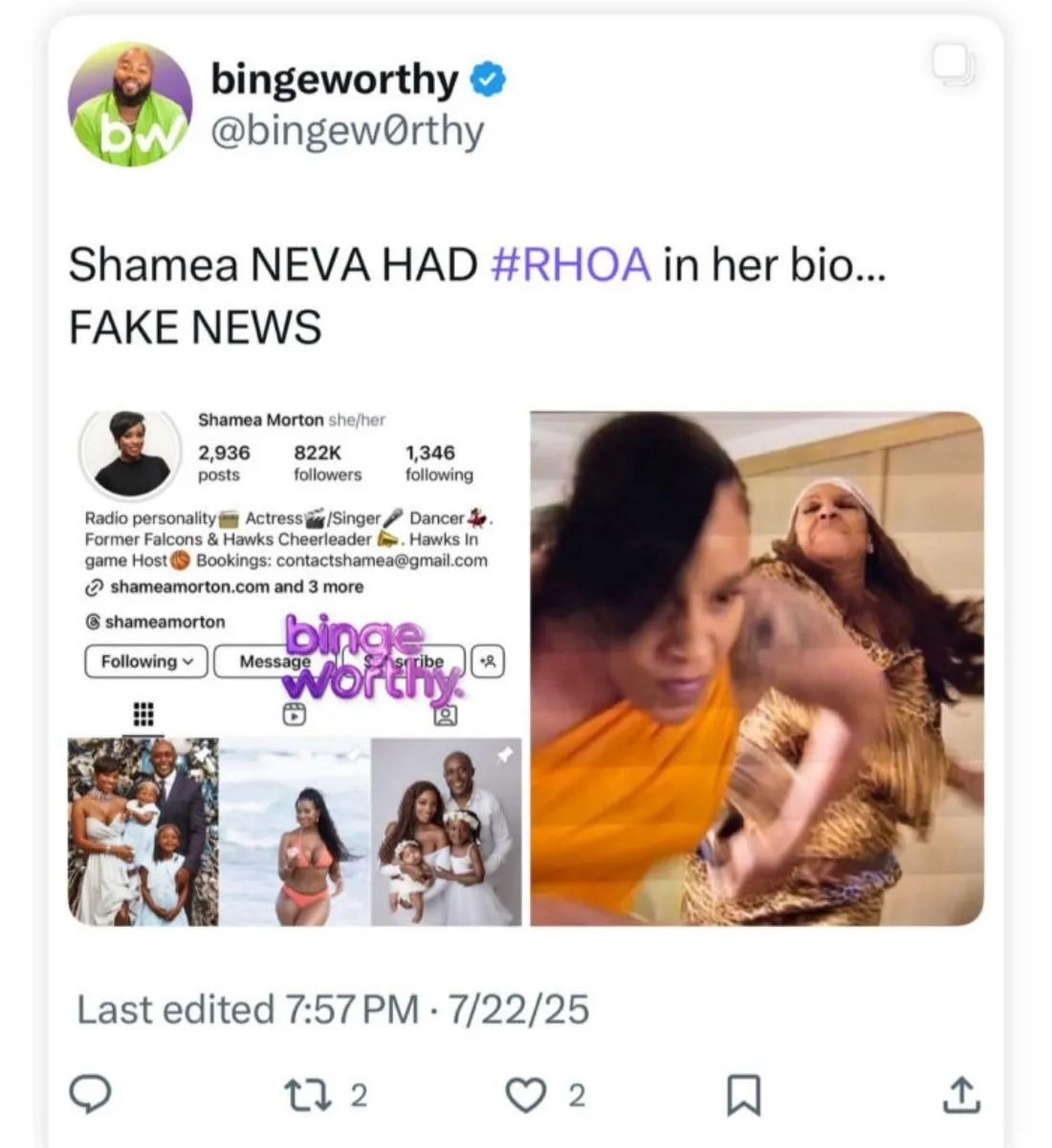 Did Shamea Morton Remove ‘RHOA’ From Her Instagram to Hint at Exit? Fans Notice IG Change as She Responds