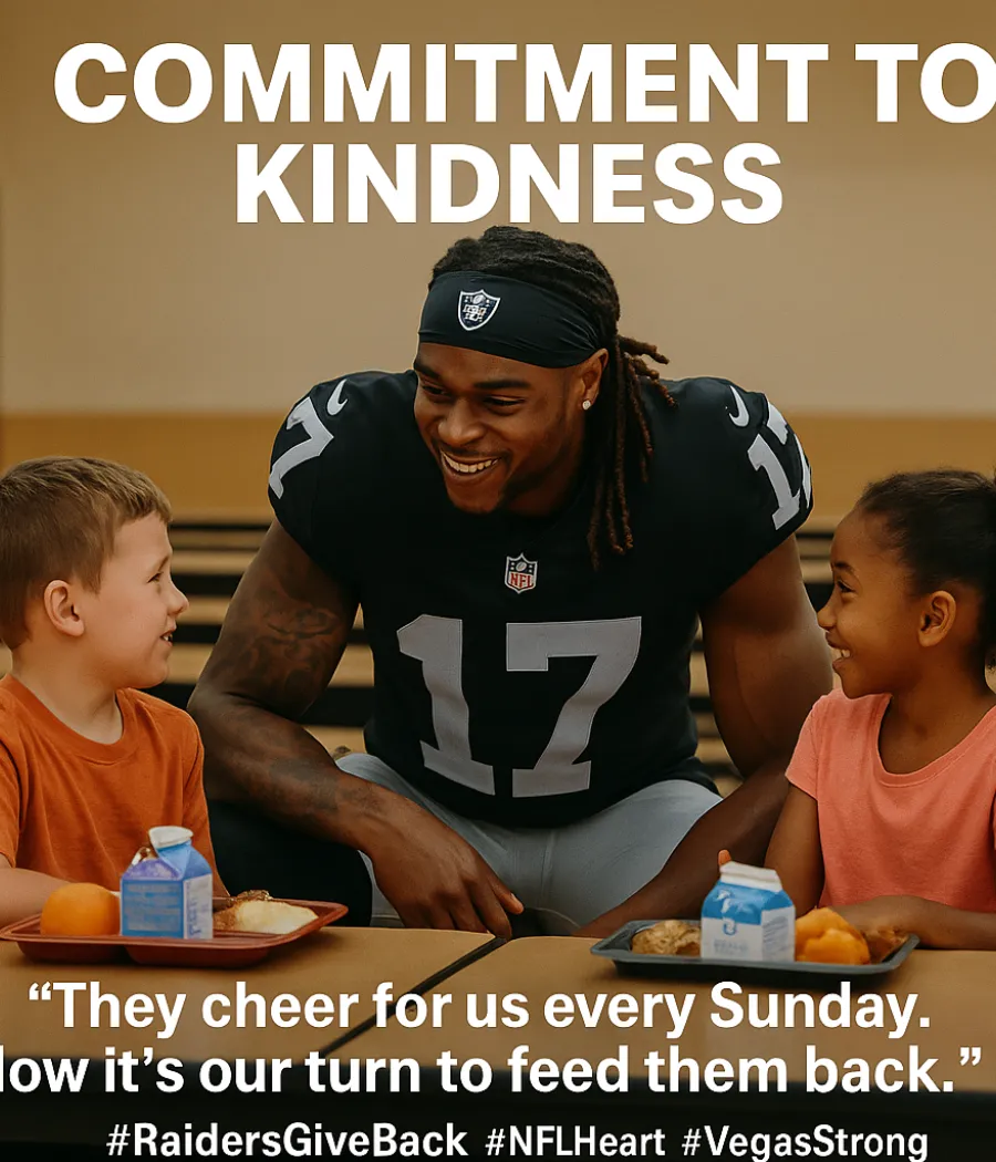 Raiders Star Quietly Pays Off Overdue School Lunch Balances for Hundreds of Kids