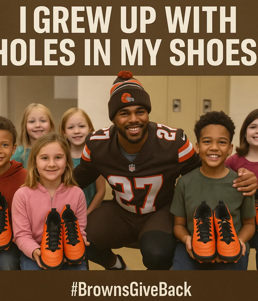 Browns Rookie Quietly Donates Cleats to Kids in Homeless Shelter