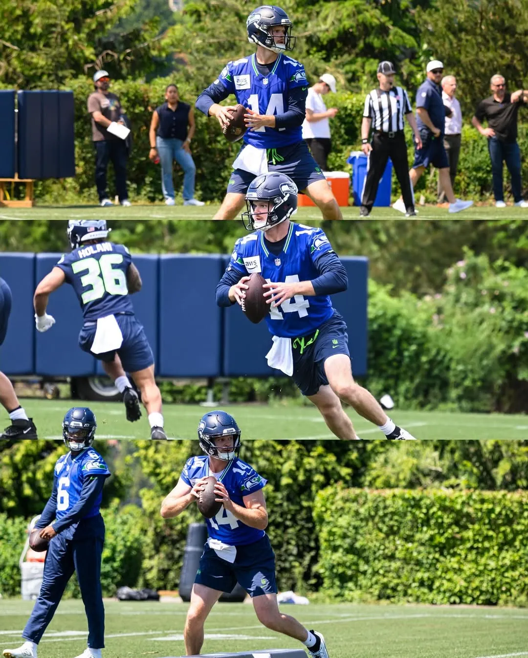 AJ Barner sends Sam Darnold warning ahead of QB’s first Seahawks season