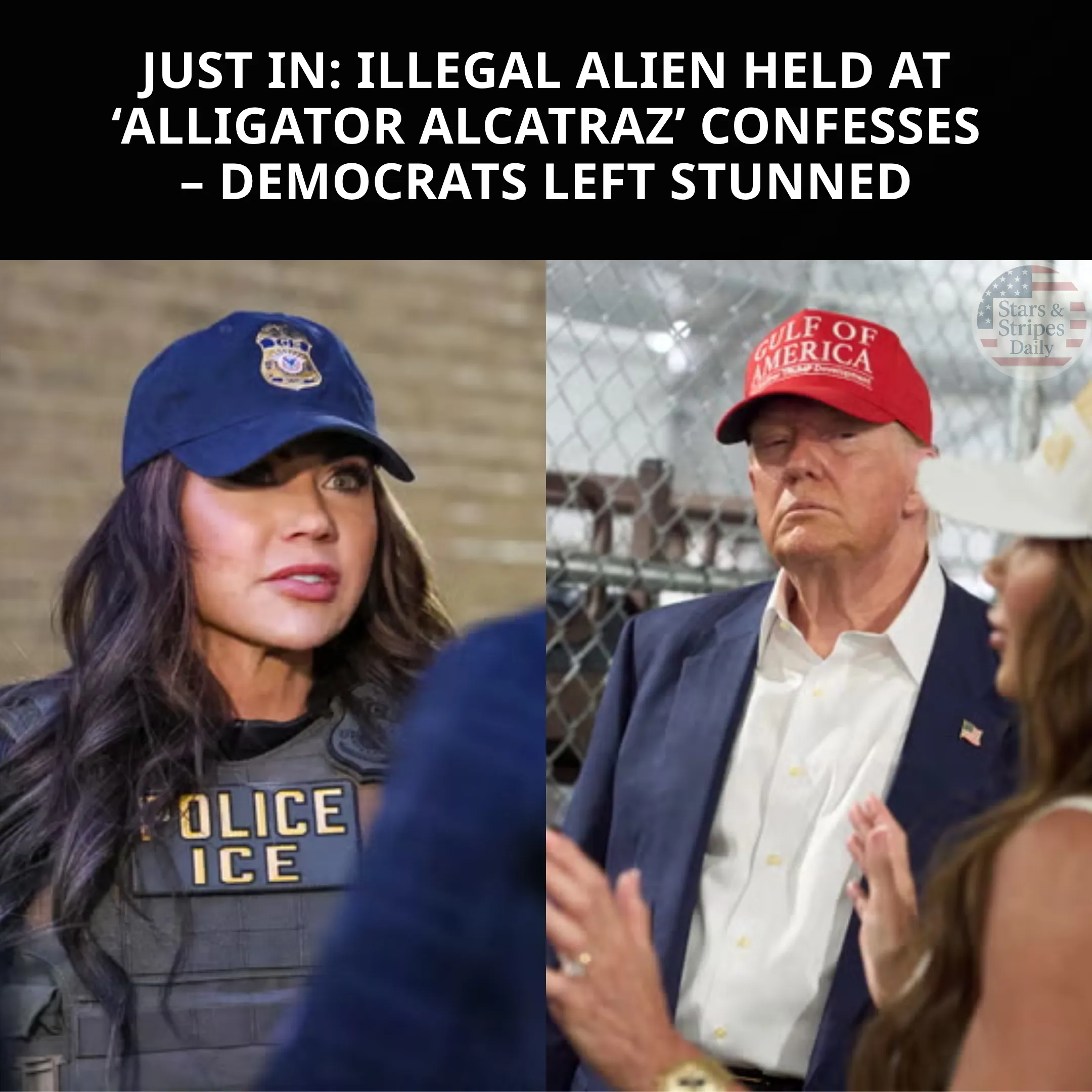 Democrats Accused of Fabricating Outrage Over Florida’s Alligator Alcatraz Illegal Immigrant Detention Facility