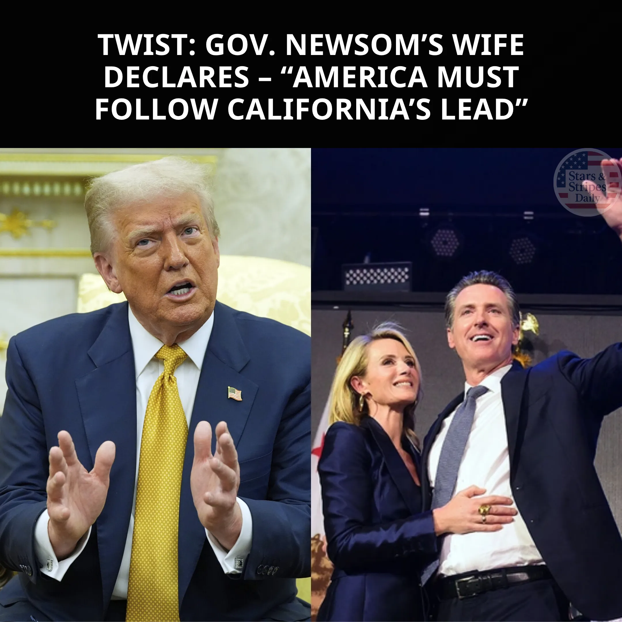 Newsom’s Wife Says It’s Time for All of America to Follow California’s Progressive Policy Blueprint
