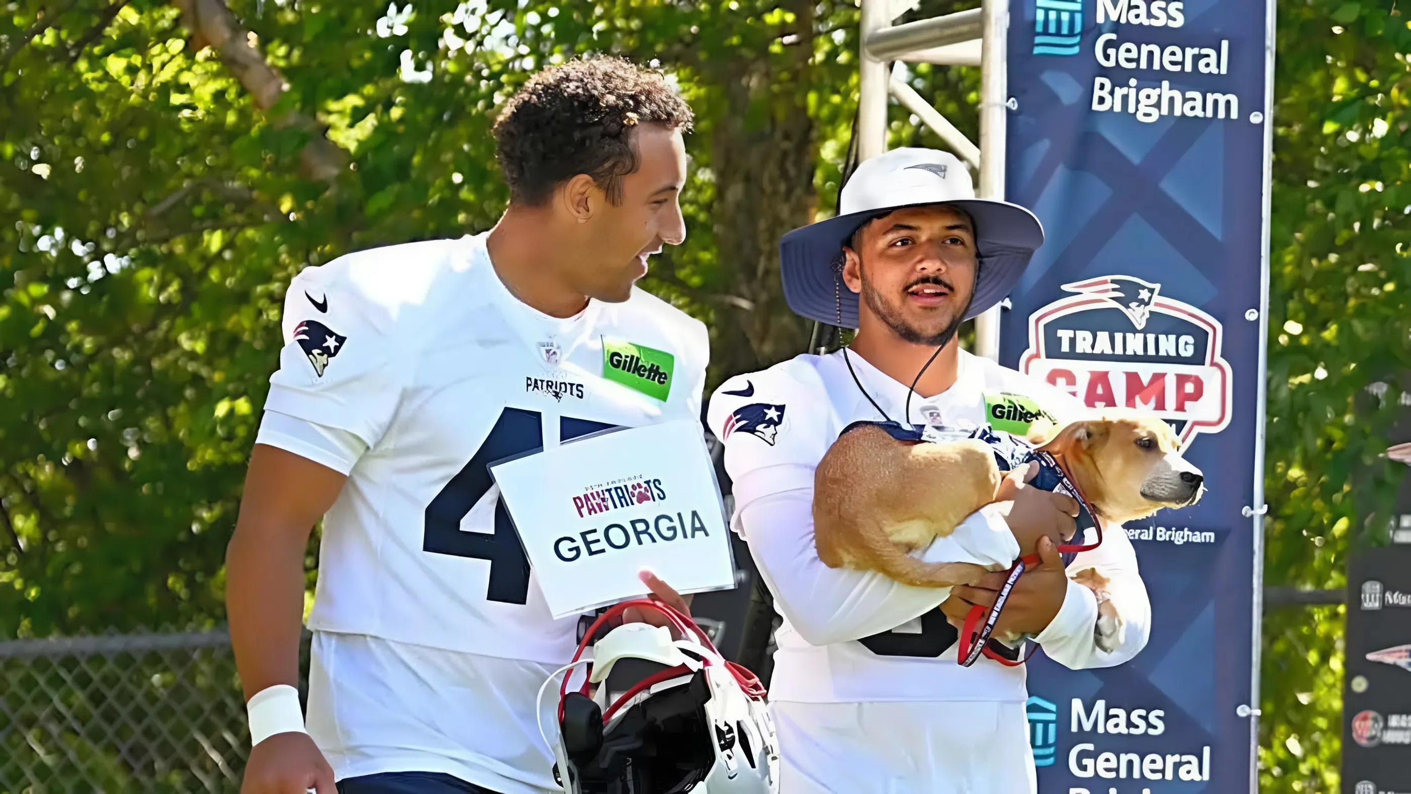 Patriots Rookie Surprised with Puppy at Camp