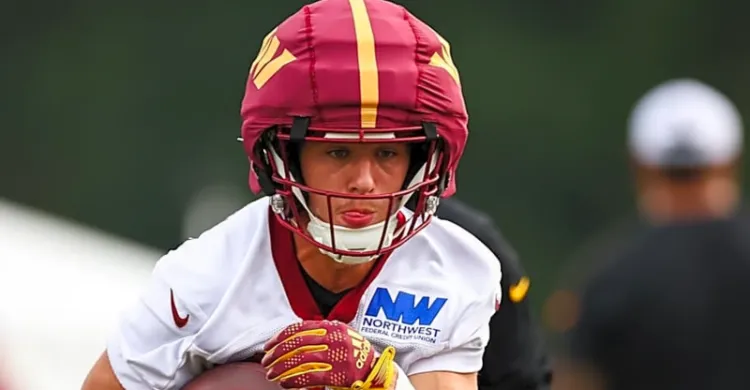 Luke McCaffrey quickly turning heads at Commanders camp as breakout hype soars Luke McCaffrey quickly turning heads at Commanders camp as breakout hype soars