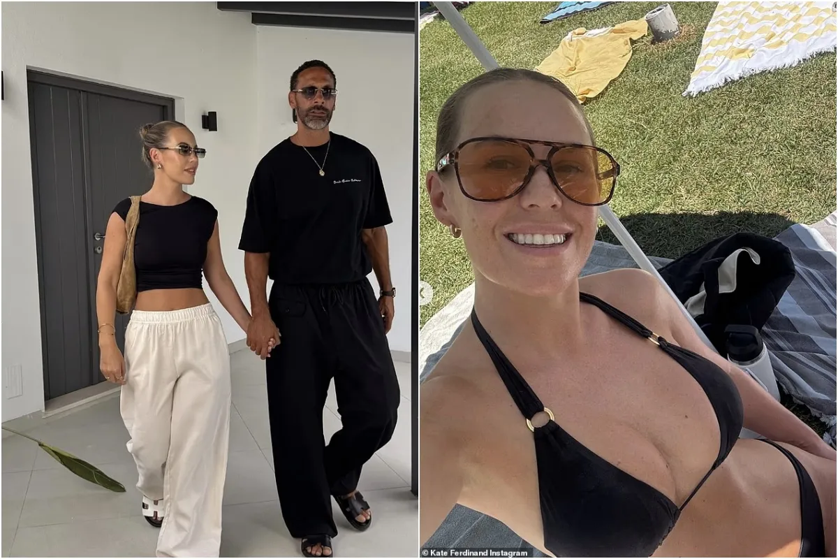 Rio Ferdinand hits back at troll on wife Kate's bikini snaps after she gave a glimpse into their summer getaway ngocc
