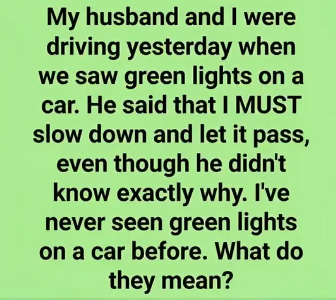 What’s the Meaning Behind Green Lights on Cars?