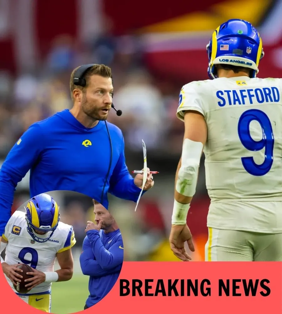 Rams HC Sean McVay Backtracks on Comments About Matthew Stafford