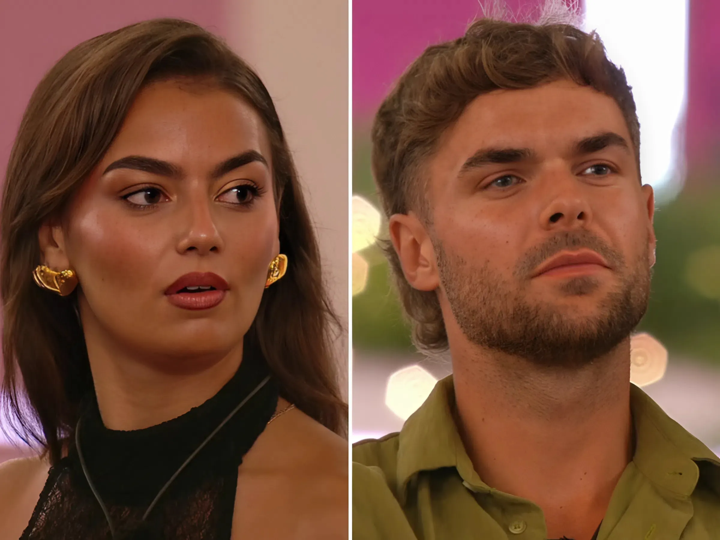 Love Island fans are in uproar after Megan called out Harry in a savage firepit speech, accusing him of being the “common denominator” behind all the villa’s girl drama.
