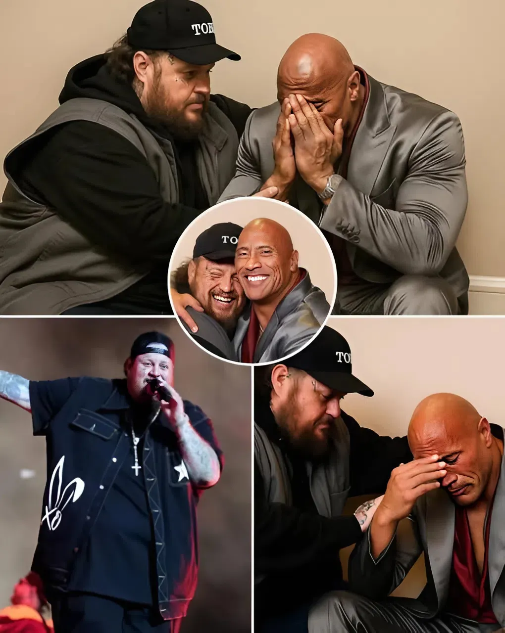 Dwayne Johnson Calls Jelly Roll a “Very Special Friend” — Reveals Tearful Bond That Saved Him from the Darkness Through Music