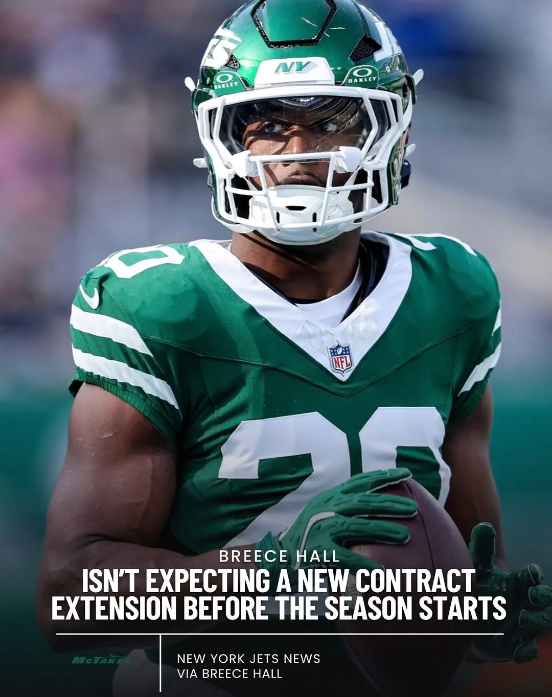 Breece Hall Admits He’s Not the Jets 'Guy' Yet, Not Expecting Contract Extension
