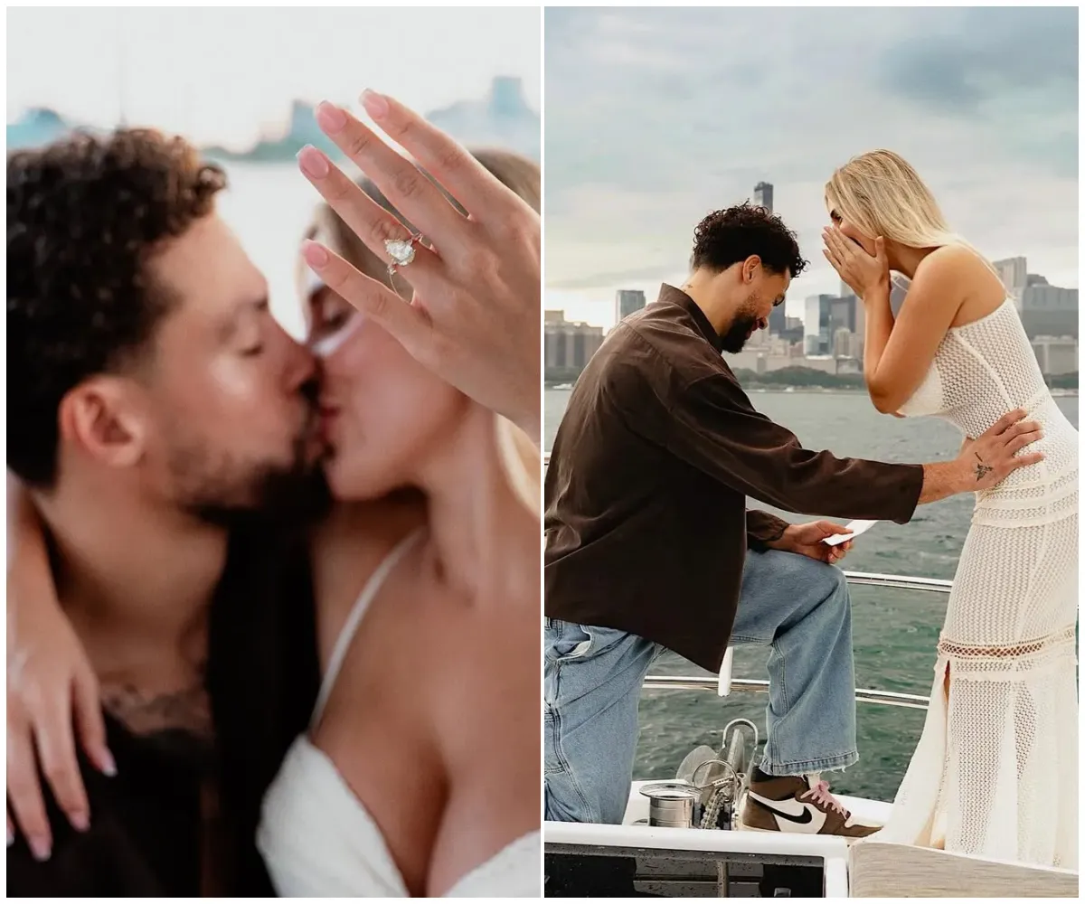 ‘My most confident yes’ — Love Island’s Ellie Brown stuns fans with surprise engagement aboard a yacht in the US as she flashes huge sparkling ring and shares emotional embrace with mystery fiancé after years of heartbreak  ... - suong