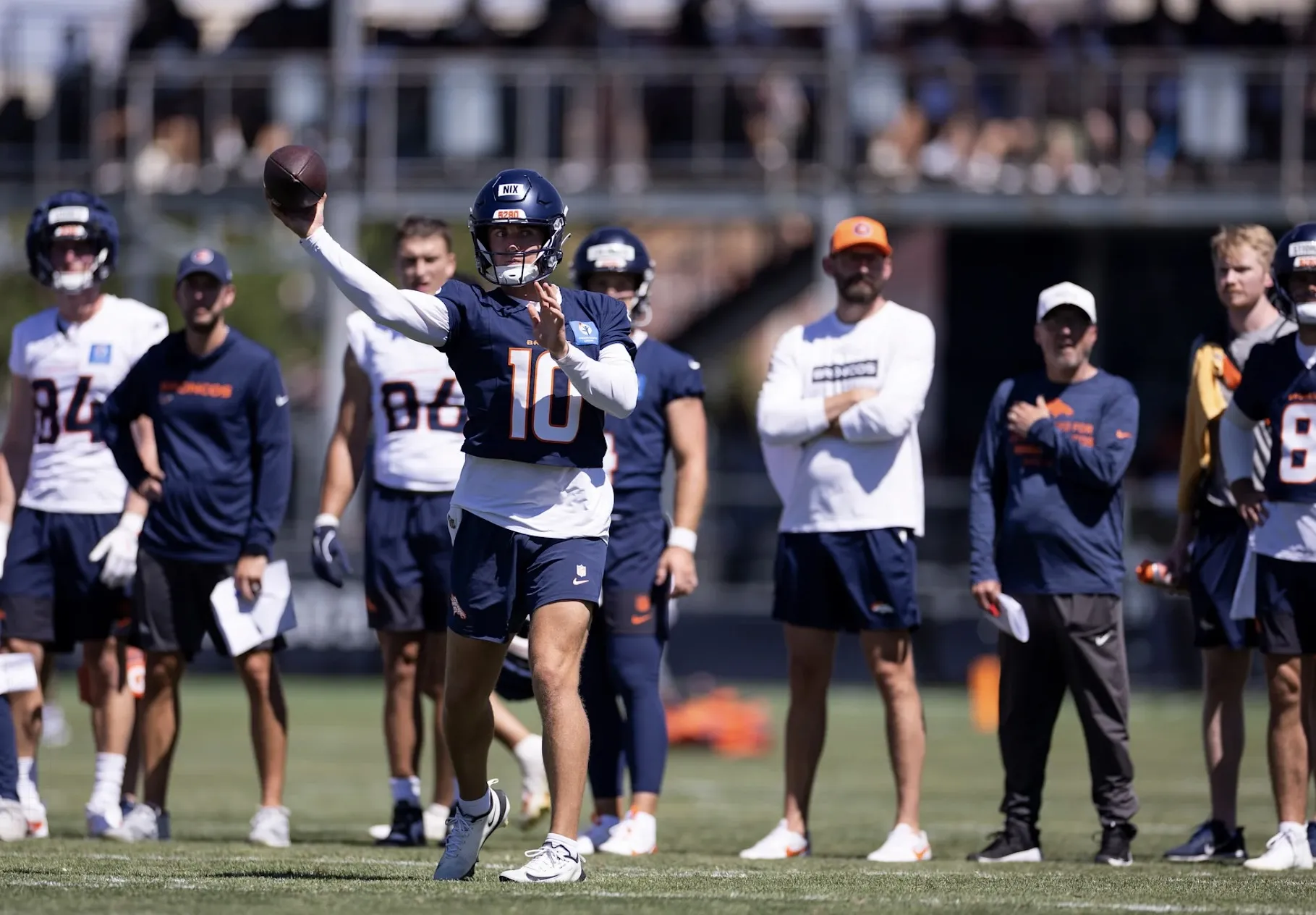 Broncos QB Bo Nix Draws Heavy Attention With Eye-Opening Display Broncos QB Bo Nix Draws Heavy Attention With Eye-Opening Display