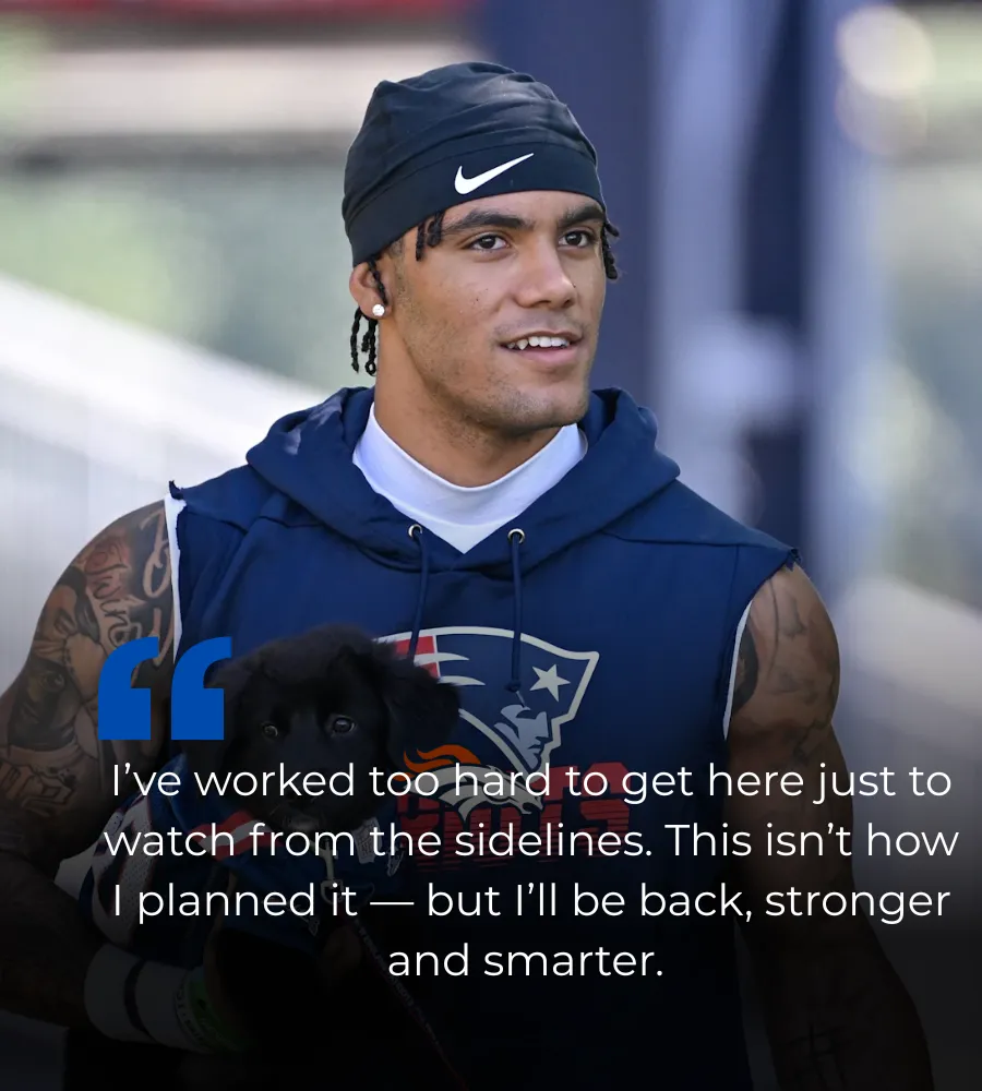 Patriots’ CB Star Christian Gonzalez Hobbles Off Early in First Padded Practice — Could This Be a Major Red Flag?