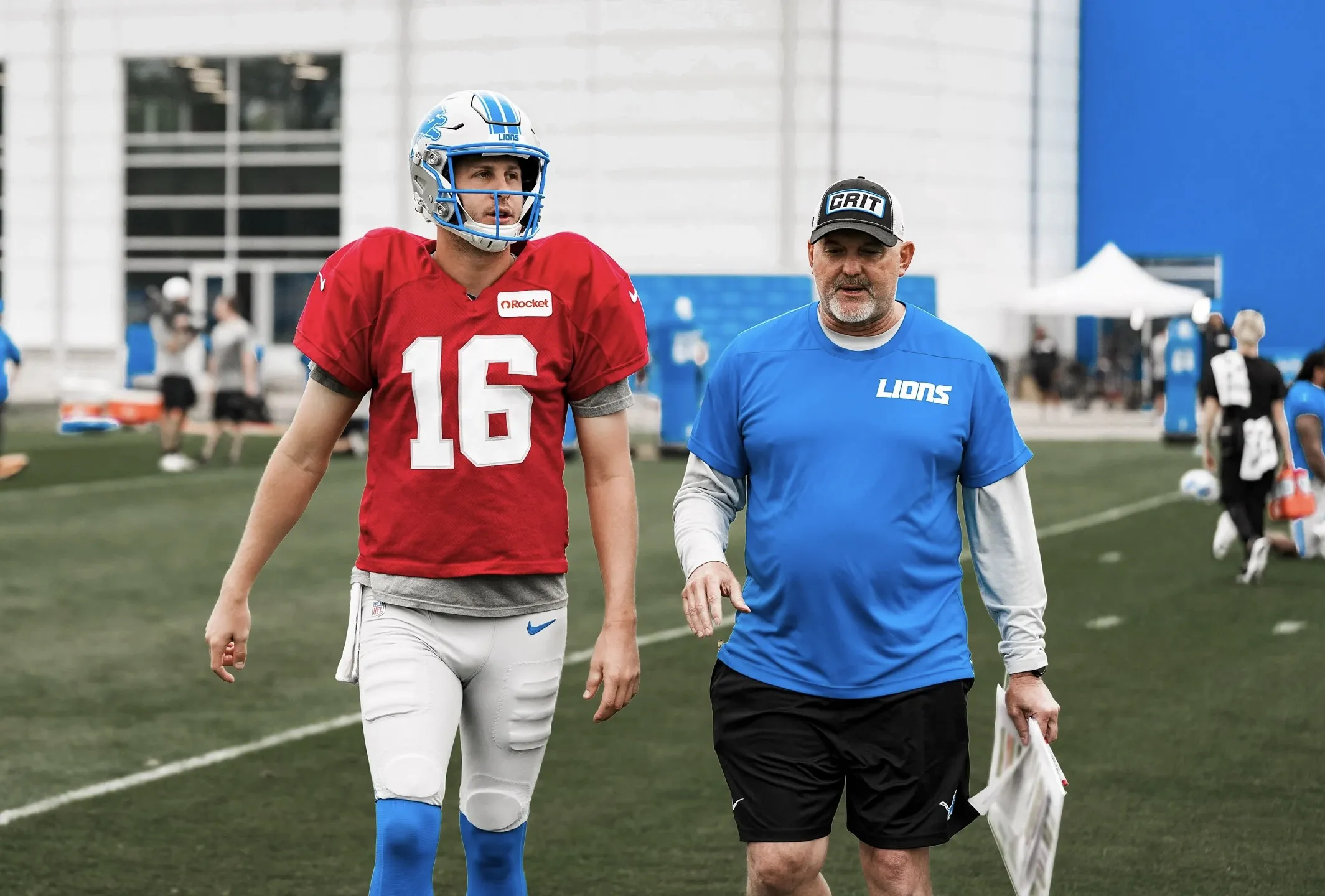 Jon Gruden Praises New Detroit Lions OC John Morton In Surprise Training Camp Visit
