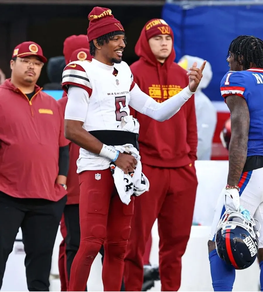 Malik Nabers’ 4-Word Message To Jayden Daniels Ahead of Commanders-Giants Showdown