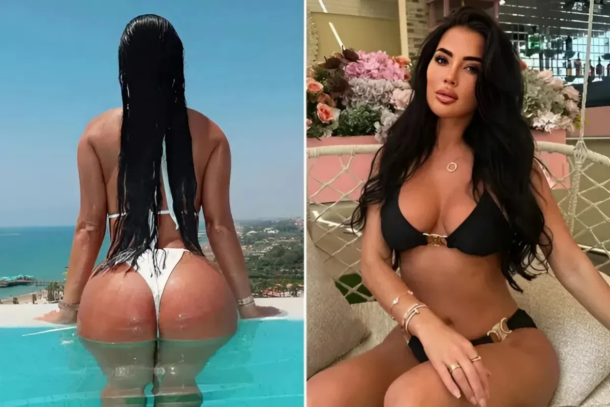 Towie’s Yazmin Oukhellou shows off the result of her secret £3k BBL as she strips off for a swim ngocc