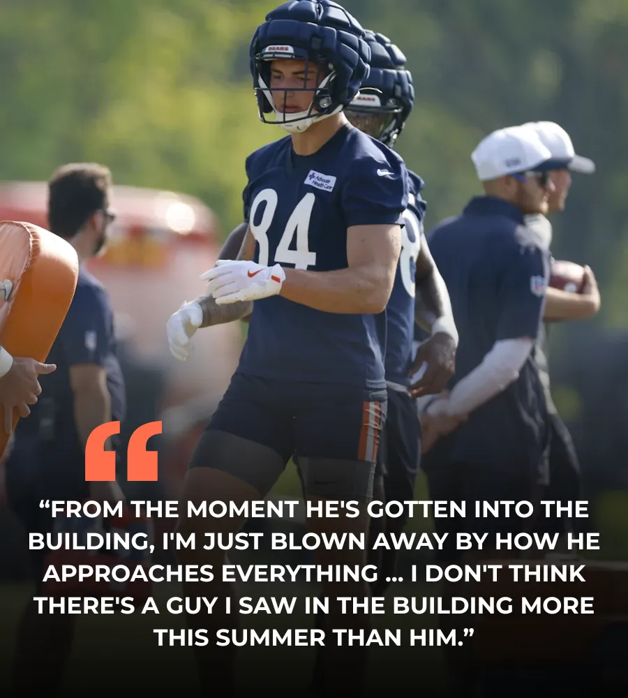 Bears rookie Loveland earning rave reviews from coach Johnson — already seen as hidden 'bonus' of camp
