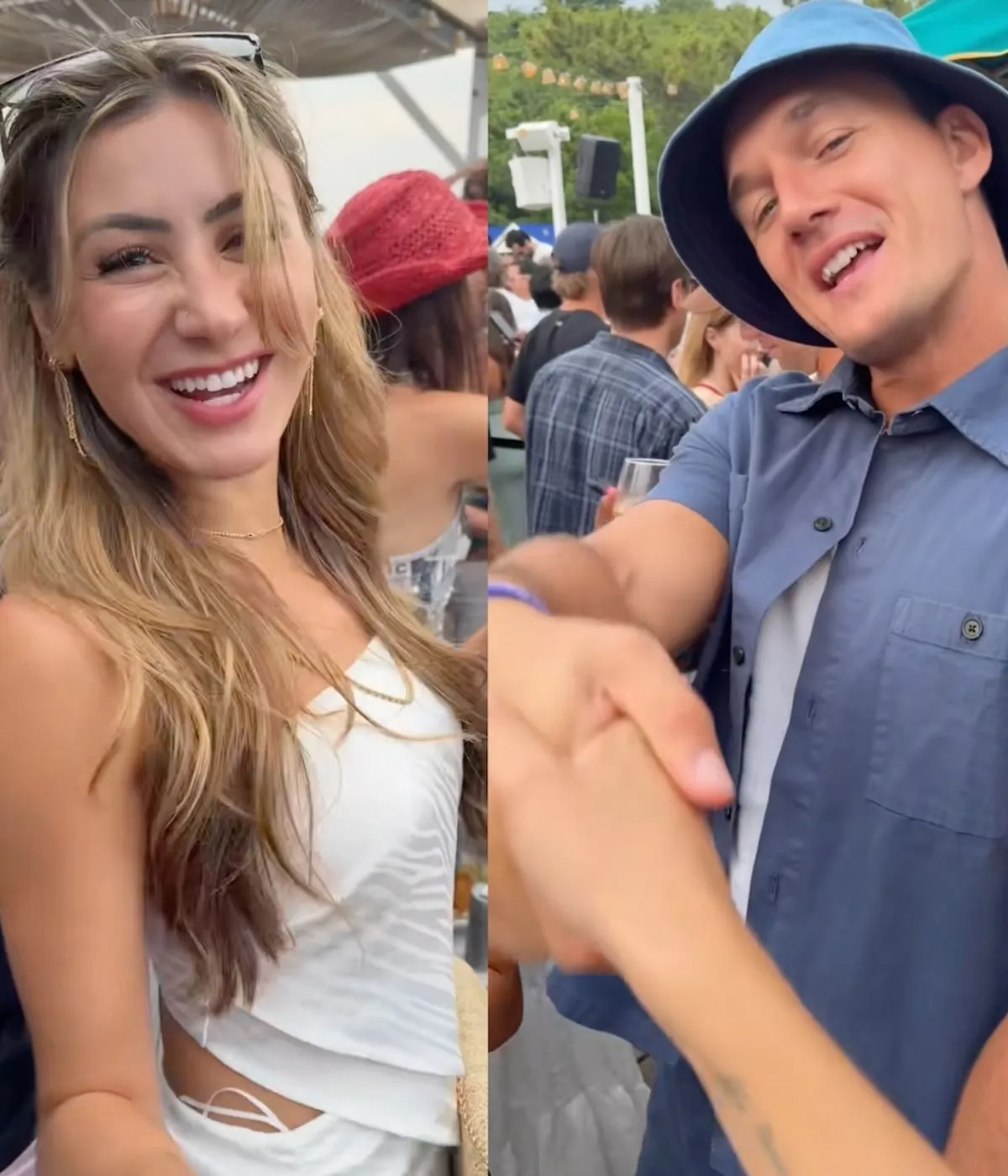 Juliana Pasquarosa & Tyler Cameron Link Up for TikTok Trend and Bachelor Nation Reacts