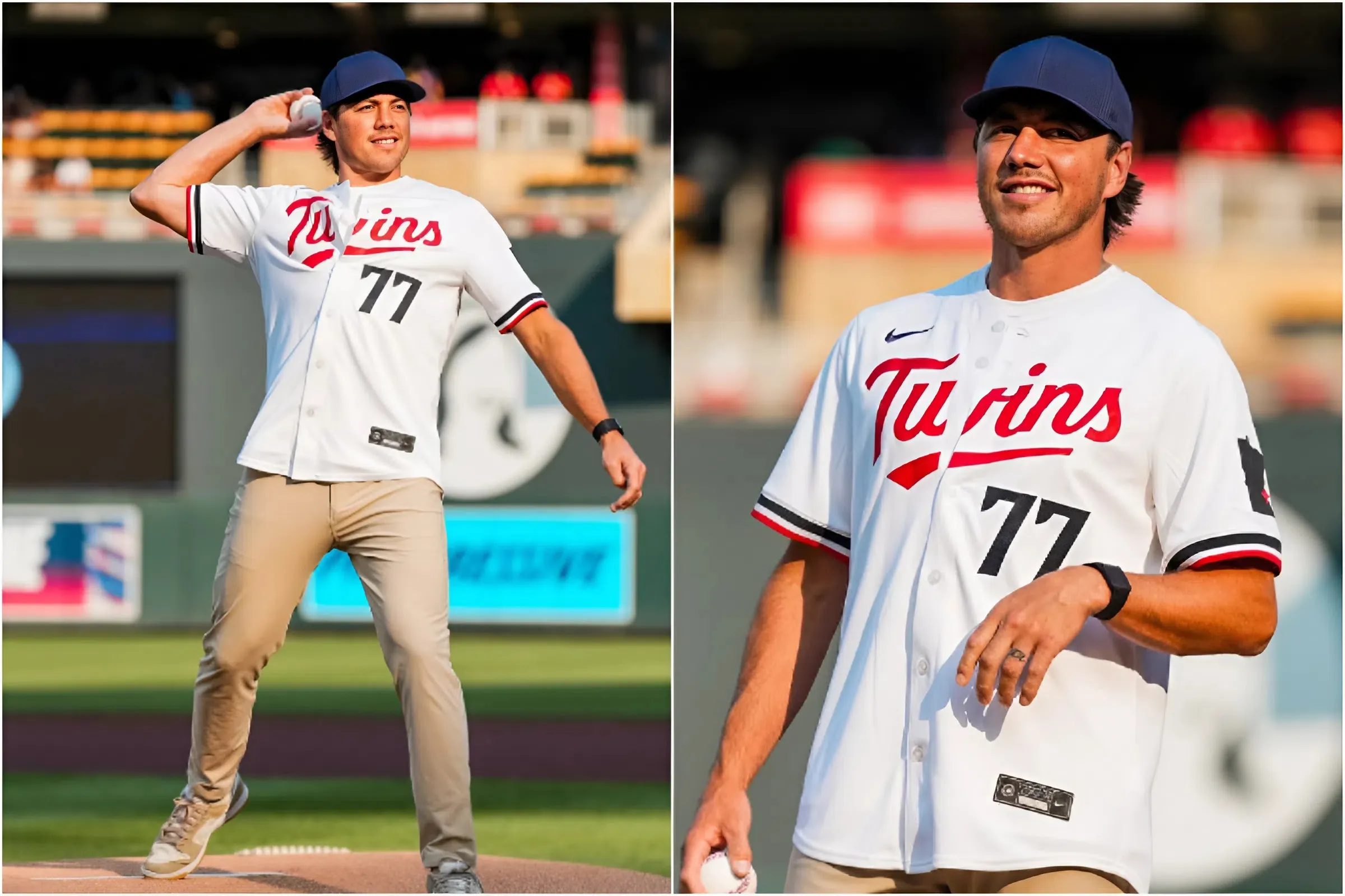 TJ Oshie Steals the Spotlight with Ceremonial First Pitch at Minnesota Twins Game trucc
