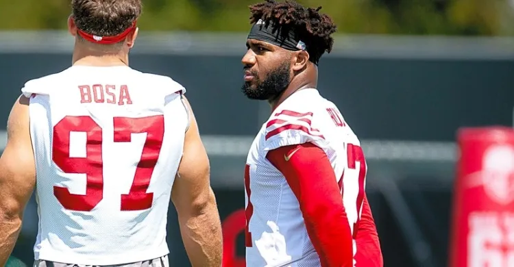 Bryce Huff thriving in 49ers camp, eager to dominate with Nick Bosa and Mykel Williams