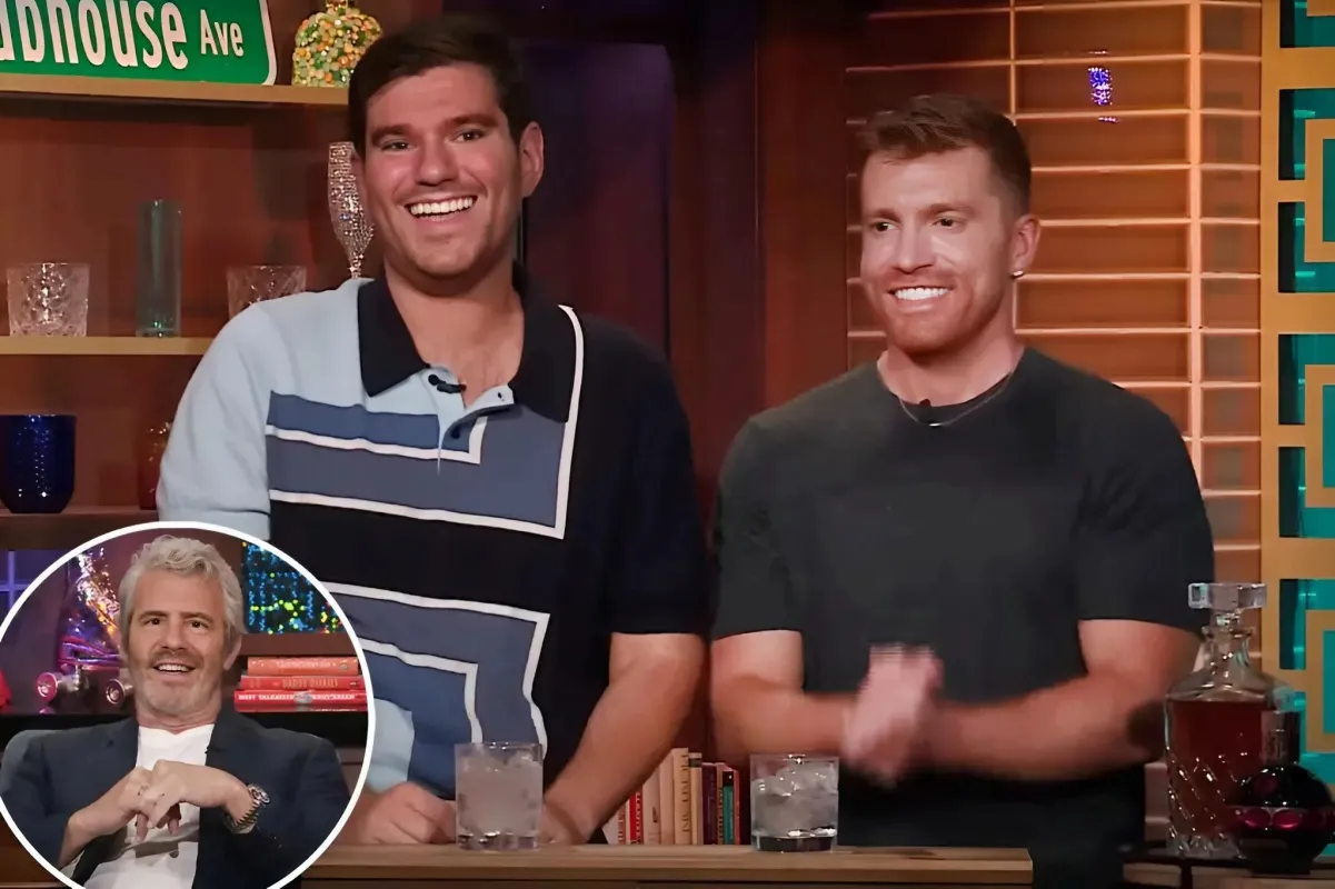 Virtual Reali-Tea’s Evan Real and Danny Murphy make ‘WWHL’ bartending debut - lulu