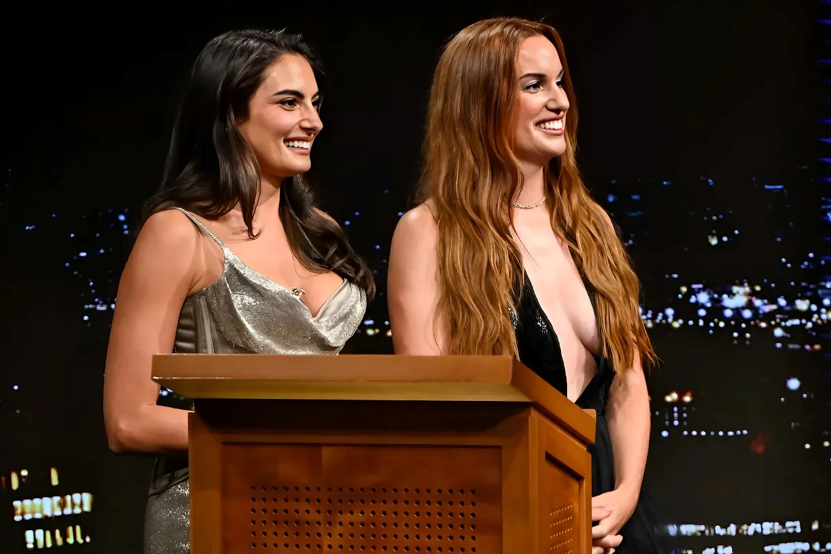 Paige DeSorbo and Hannah Berner Tease Jimmy Fallon Announcement tram