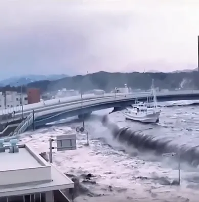 Terrifying Moments Before the Tsunami Struck Japan Captured in Shocking Viral Video