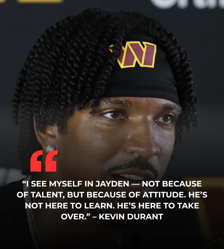Kevin Durant Fires Up Commanders Fans: “Jayden Daniels Has That Look — Like He’s Here to Make History”