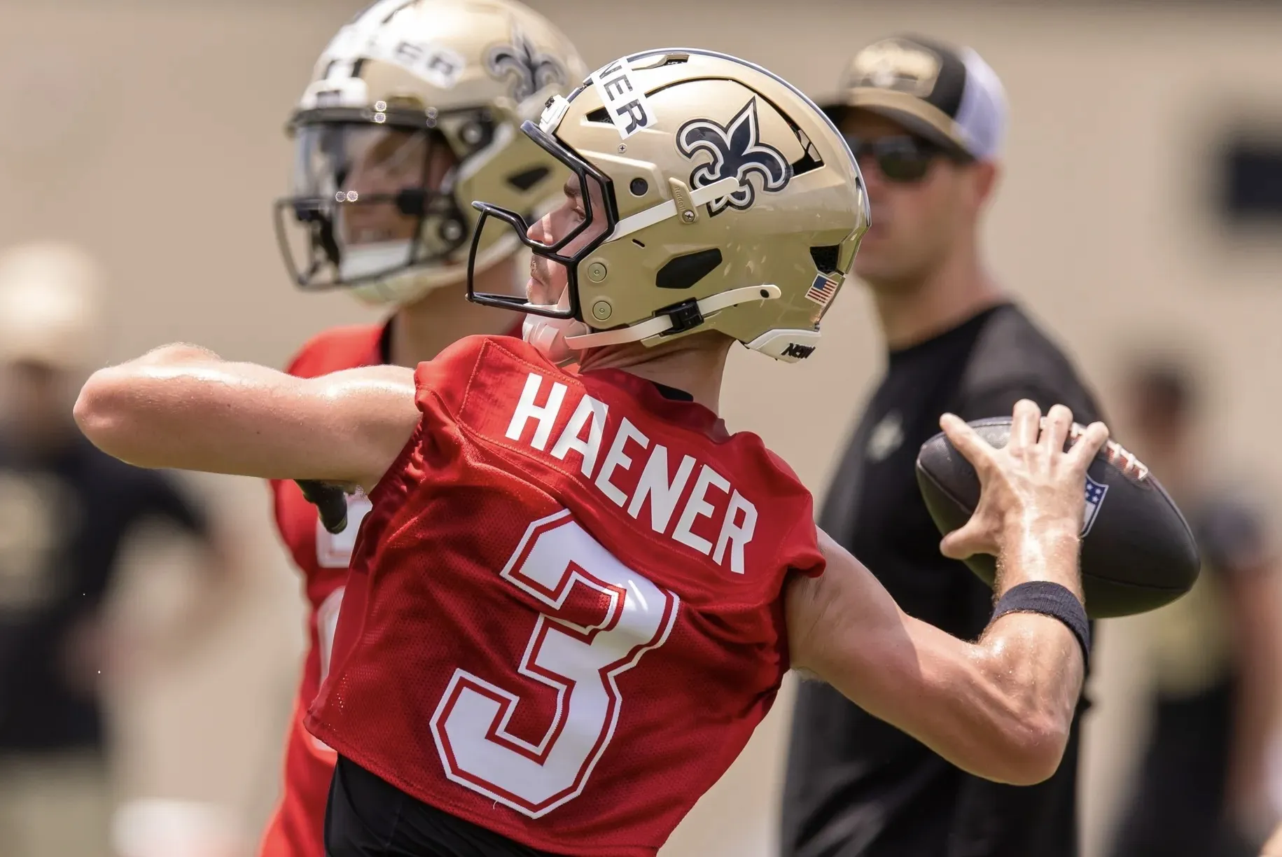 Saints’ QB contest heats up as front office remains divided on Rattler and Haener’s future potential