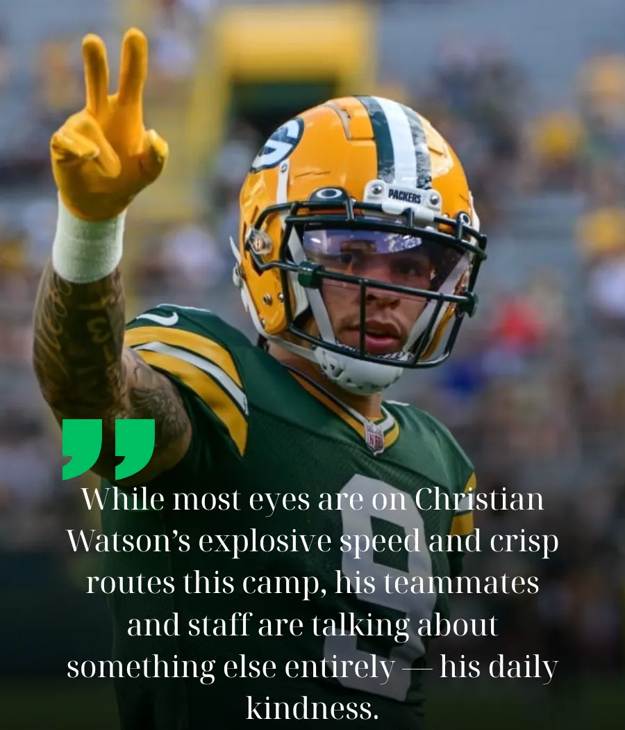 Packers’ Christian Watson Praised for Off-the-Field Acts of Kindness — Is He Green Bay’s True MVP?