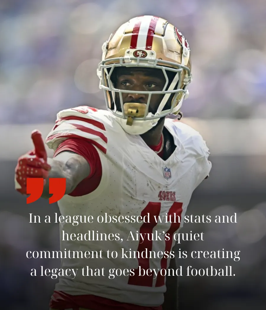 49ers’ Brandon Aiyuk Quietly Becomes Team’s Most Compassionate Leader — Is His Impact Bigger Off the Field?