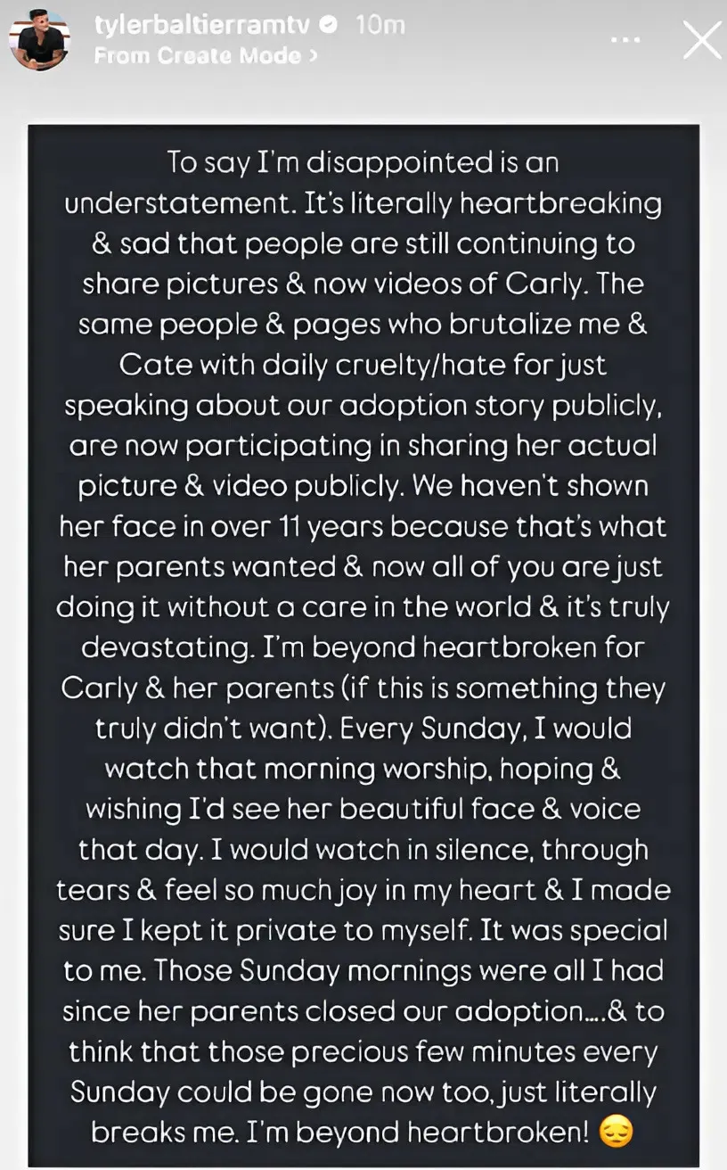 “My Heart Will Always Belong to Her” — Tyler Baltierra Breaks Silence on Daughter Carly in Emotional Statement! “My Heart Will Always Belong to Her” — Tyler Baltierra Breaks Silence on Daughter Carly in Emotional Statement!