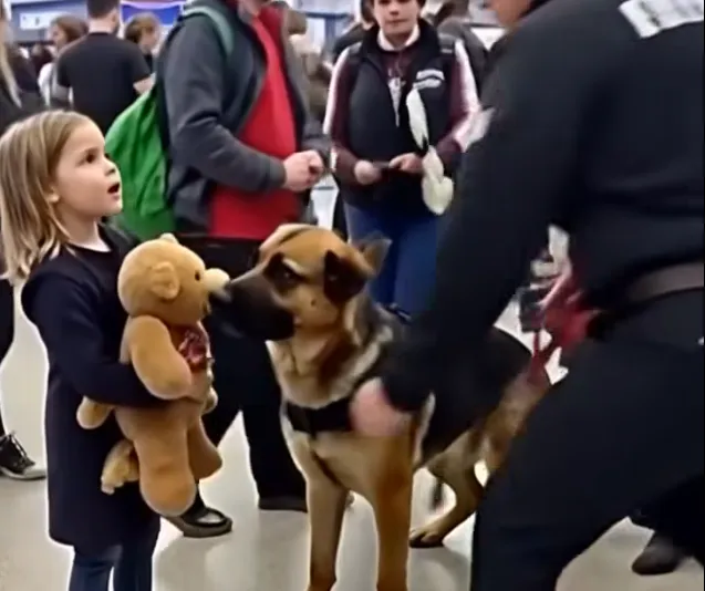 Airport K9 Dog Alert for Single Mother's Son's Teddy Bear – What Cops Find Leaves Everyone Shocked