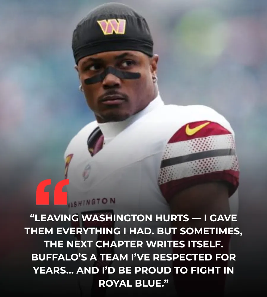 After everything he’s done for Washington, McLaurin isn’t chasing drama. He’s chasing purpose. And if it leads him to Buffalo, he’s ready.