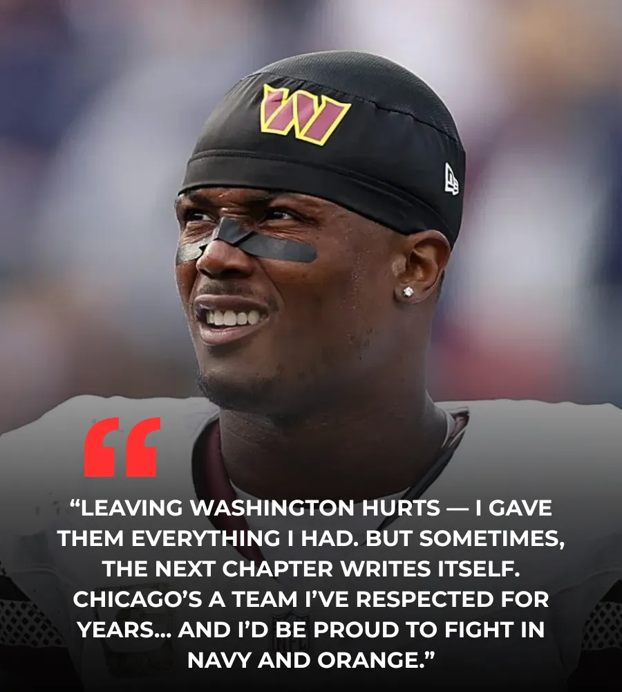 After everything he’s done for Washington, McLaurin isn’t chasing drama. He’s chasing purpose. And if it leads him to Chicago, he’s ready.