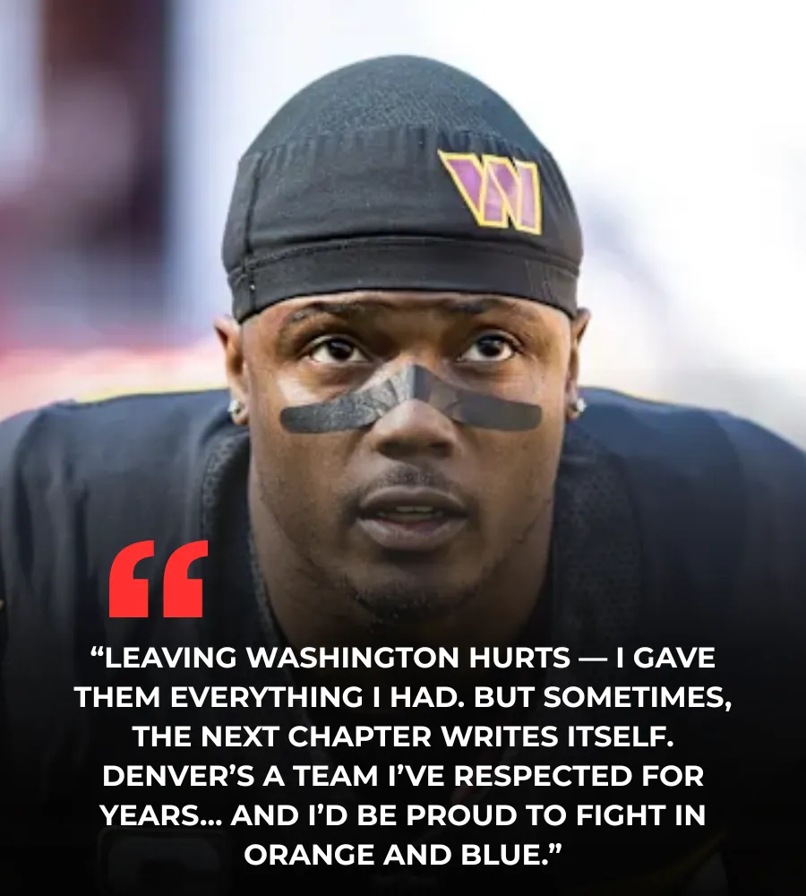 After everything he’s done for Washington, McLaurin isn’t chasing drama. He’s chasing purpose. And if it leads him to Denver, he’s ready.