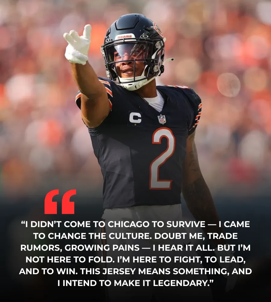 D. J. Moore Breaks His Silence: ‘I Didn’t Come to Chicago to Survive — I Came to Change the Culture’