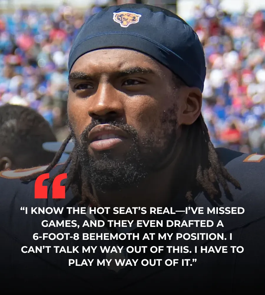 Chicago Bears' fallen star makes it clear he knows he is in trouble