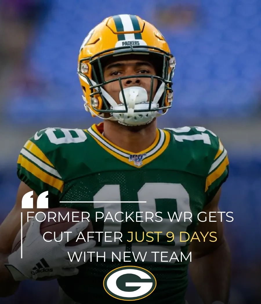 Former Packers WR Gets Cut After Just 9 Days with New Team