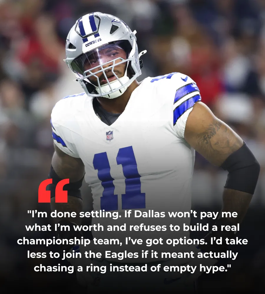 Micah Parsons Drops Bombshell: Threatens to Leave Cowboys, Hints at Taking Pay Cut to Join Eagles!