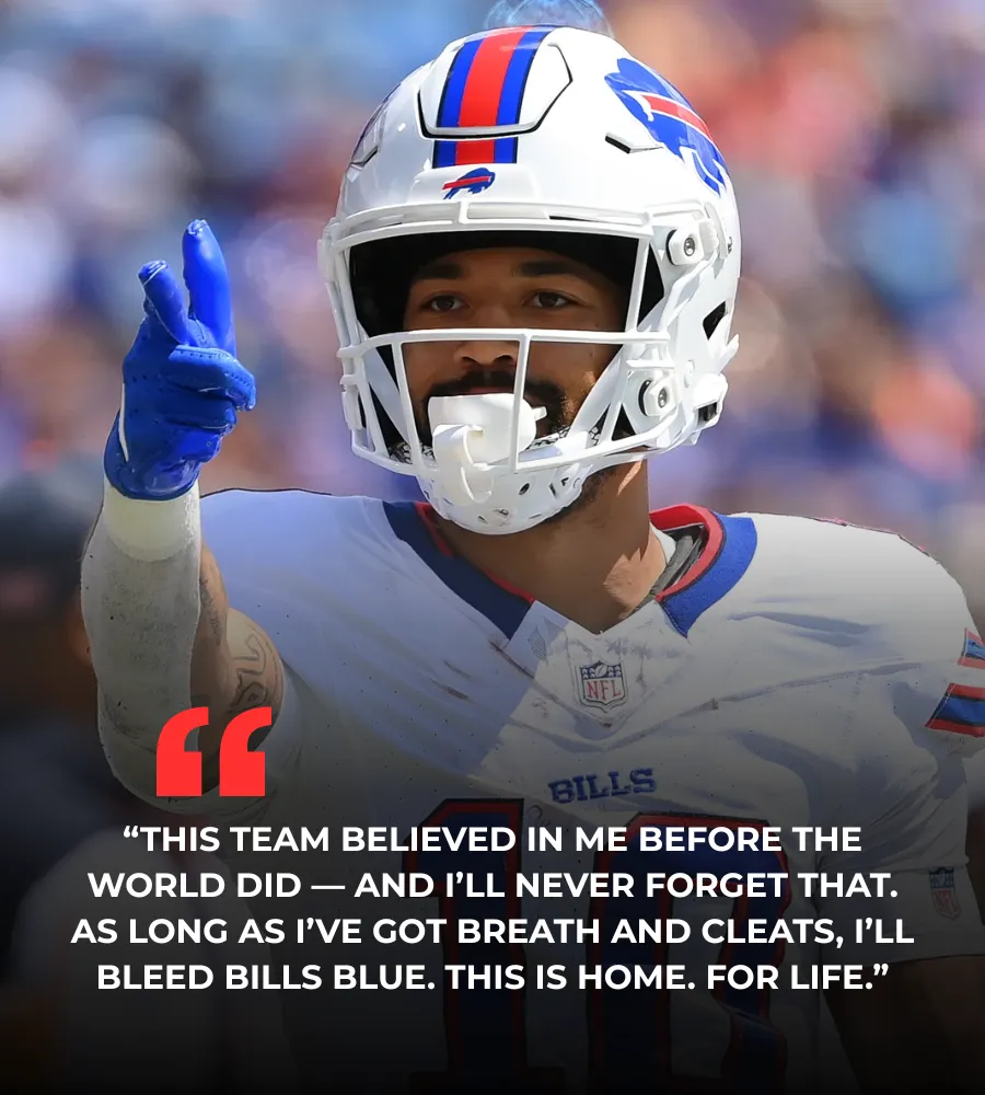 “This Is Home. For Life.” – Khalil Shakir Pledges Lifetime Loyalty to the Buffalo Bills