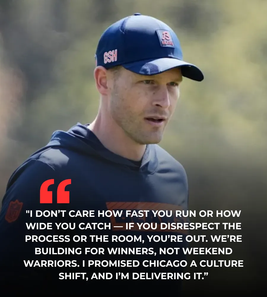"They Crossed the Line – So I Cut Them": Ben Johnson Shocks NFL With Brutal Rookie Firings at Bears Camp