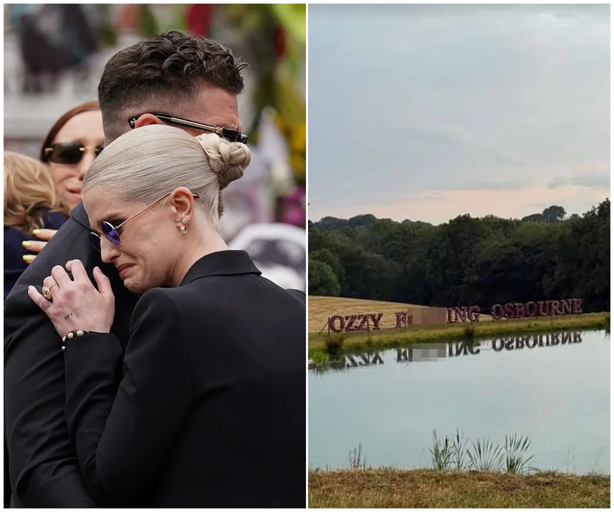 Kelly Osbourne breaks her silence after emotional private funeral for her father as she shares a bold floral tribute on the banks of the family’s lake in a defiant final salute to the Black Sabbath legend - suong