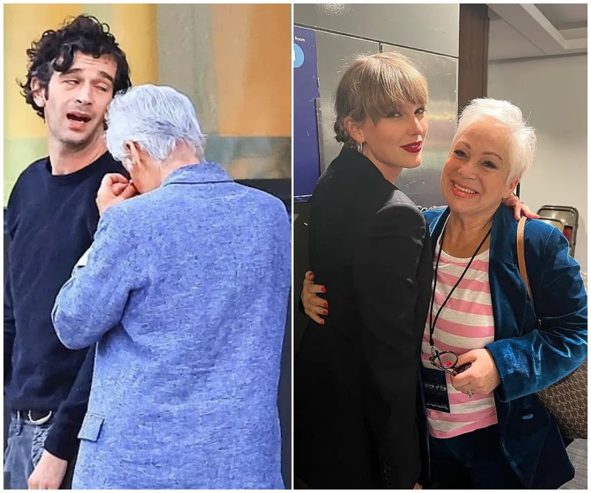 ‘It was tricky…’ — Denise Welch spotted appearing emotional in West Hollywood as son Matty Healy consoles her in the street just weeks after her sly Taylor Swift remark sparked fierce backlash and left the Loose Women star branded ‘obnoxious’ - suong