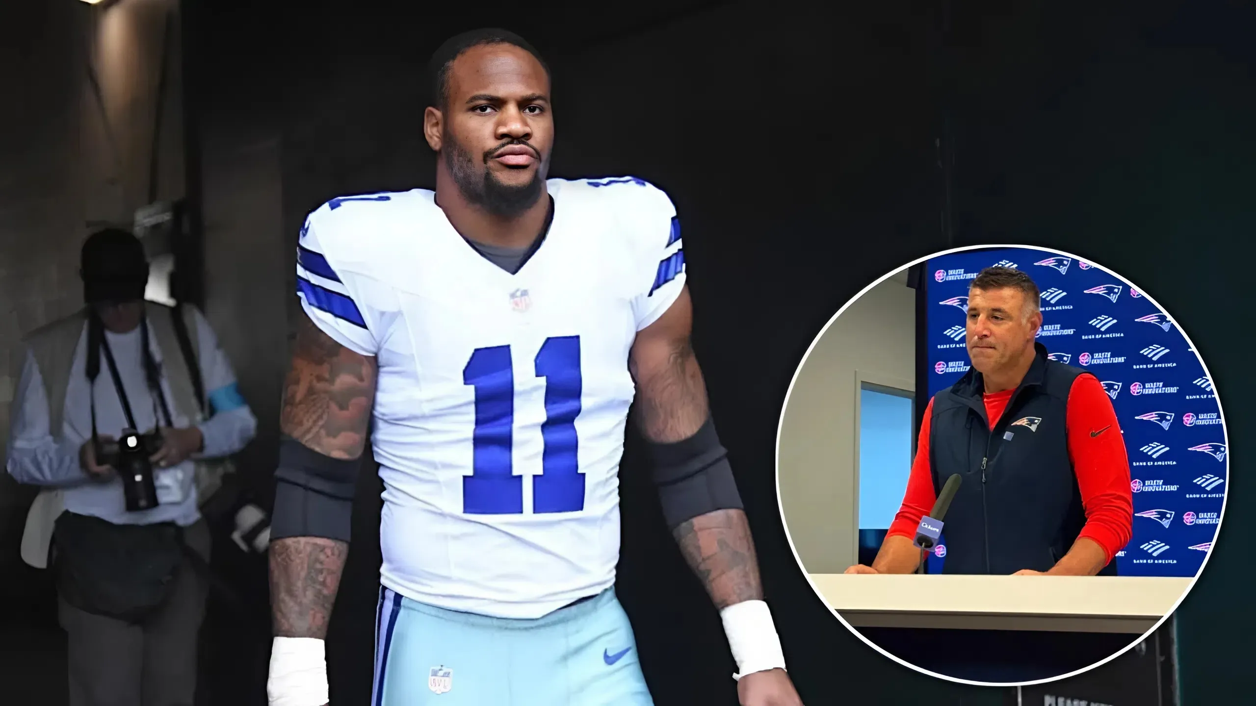 Mike Vrabel Gives Candid Response on Patriots Trading for Terry McLaurin and Micah Parsons