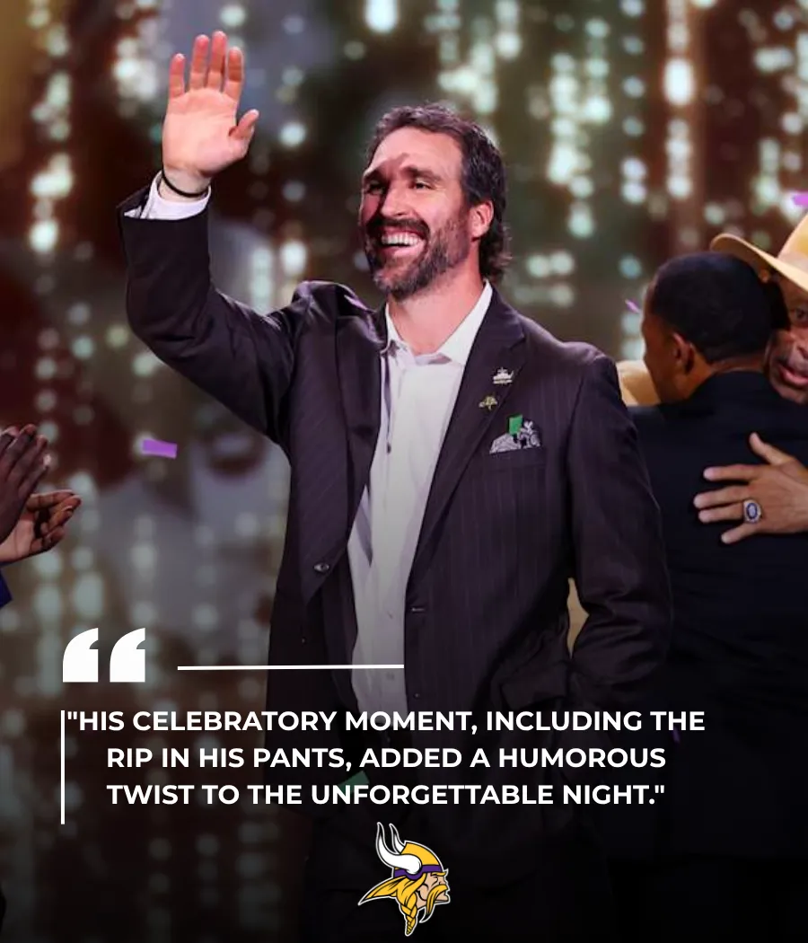 Vikings Hall of Famer Jared Allen has viral moment he will never forget celebrating his enshrinement into Canton