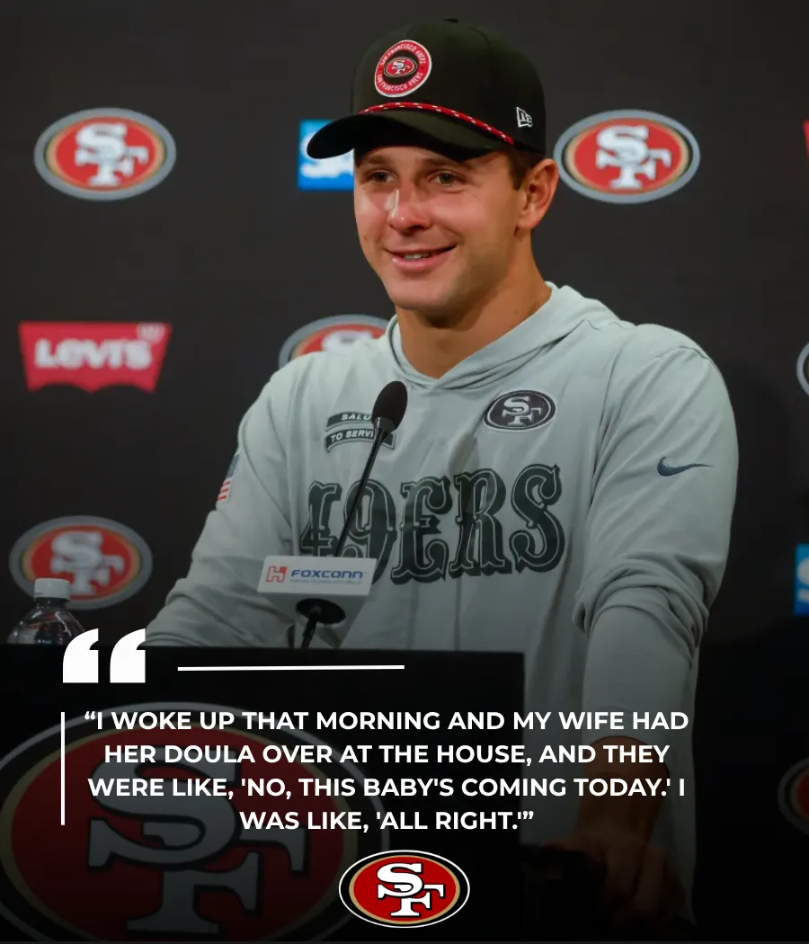 49ers' Brock Purdy embraces fatherhood and pressure from Nick Bosa