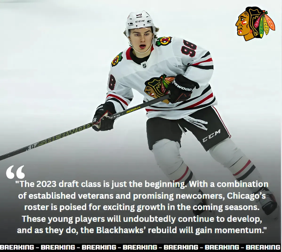 2 Blackhawks Are Amongst the Top-10 in Points From 2023 Draft Class