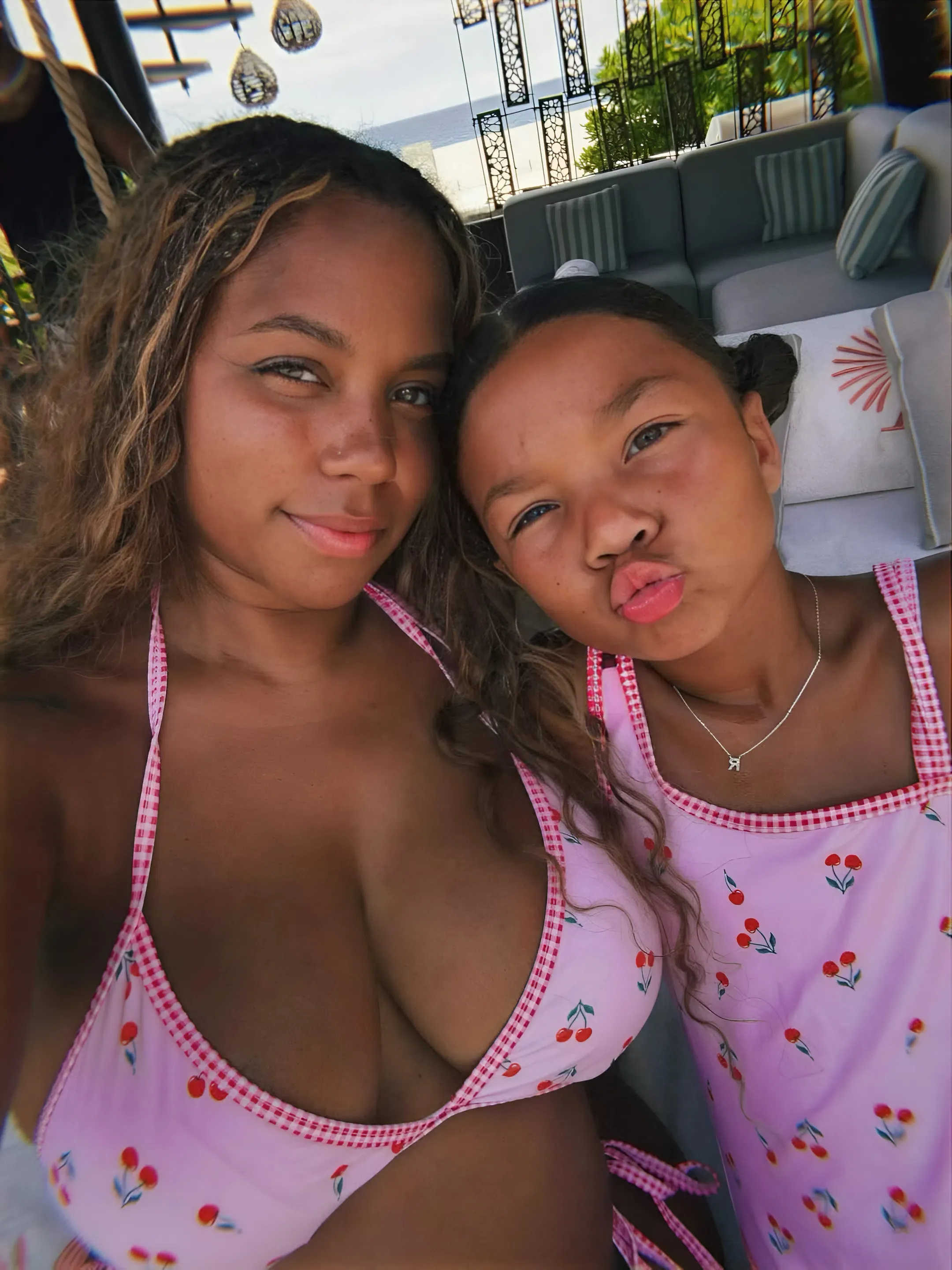 Matching in Cherry-Print Bikinis: This Mother-Daughter Duo Just Broke the Internet!