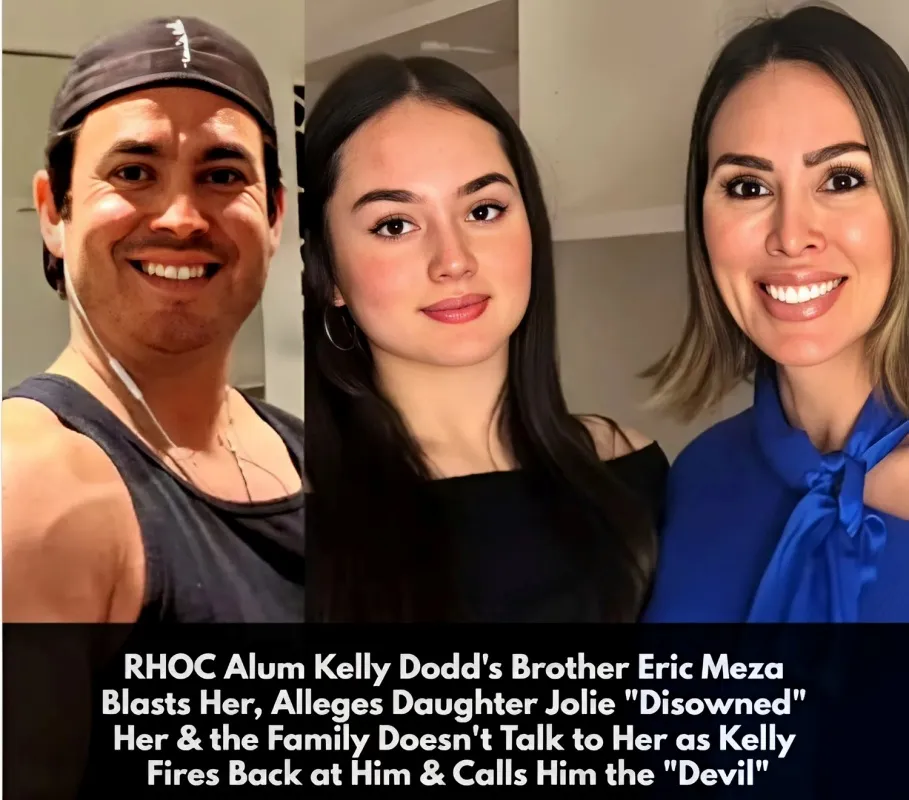 Kelly Dodd was called out by her brother, Eric Meza, in a TikTok video earlier this week, and quickly fired back in a series of videos of her own - lulu